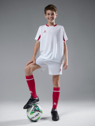 Детская футбольная форма KELME Football Suit (White/Red)