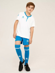 Детская футбольная форма KELME Short Sleeve Football Set (Kids) (White/Light Blue)