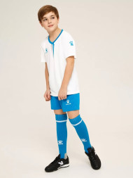 Детская футбольная форма KELME Short Sleeve Football Set (Kids) (White/Light Blue)