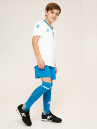 Детская футбольная форма KELME Short Sleeve Football Set (Kids) (White/Light Blue)
