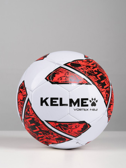 Мяч футзальный KELME Vortex 18.2 Indoor (32 Panels) (White/Red)