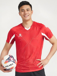 Футбольная форма KELME Short-Sleeved Football Suit (Red/Black)