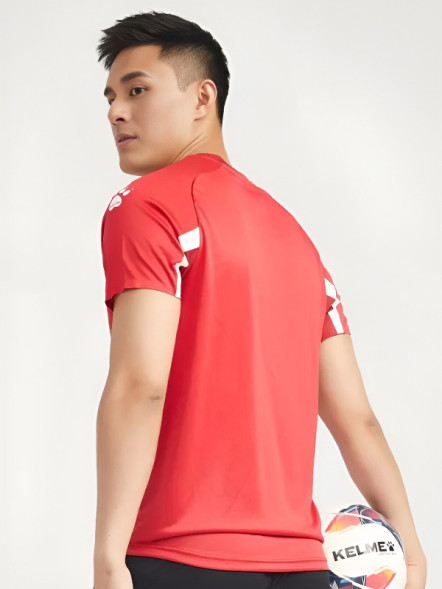 Футбольная форма KELME Short-Sleeved Football Suit (Red/Black)