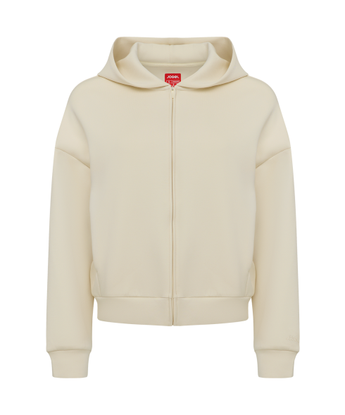 Худи на молнии JOGEL 360 Soft Zip Hoodie W Relaxed Fit, молочный