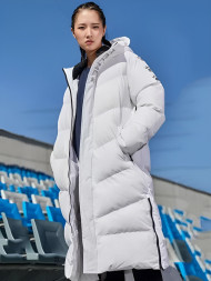 Пуховик KELME Hooded Long Jacket White