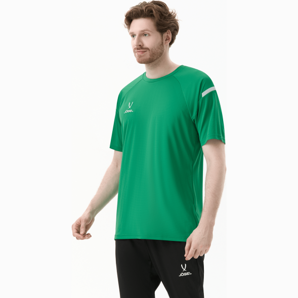 Футболка тренировочная JOGEL CAMP 2 Training Poly Tee, зеленый/белый