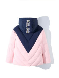 Детский пуховик KELME Girl's Down Jacket (Pink/Dark Blue)