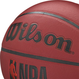 Мяч баск. WILSON NBA Forge Crimson BSKT, WTB8201XB06, р.6, PU, бутиловая камера, бордово-черный