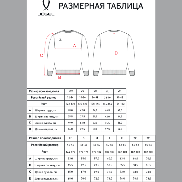 Свитшот JOGEL ESSENTIAL Sweatshirt, серый меланж, детский