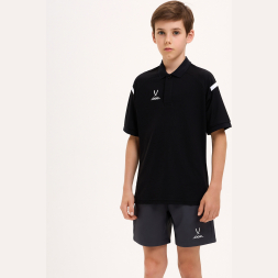 Поло JÖGEL CAMP 2 Poly Polo, черный, детский