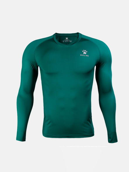 Термобелье (верх) KELME Pro Thin Long Sleeve Tights (Medium Tights) Dark Green