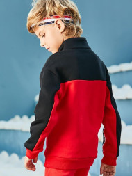 Детская олимпийка KELME Boy's Hooded Sweatshirt (Red/Black)
