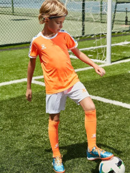 Детская футбольная форма KELME Short Sleeve Football Set Kids (Orange/White)