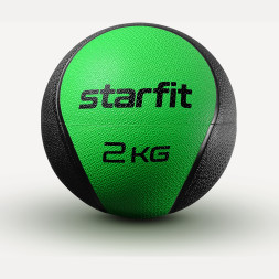 Медбол высокой плотности STARFIT GB-702, 2 кг, зеленый