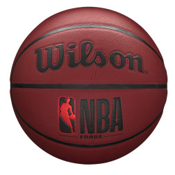 Мяч баск. WILSON NBA Forge Crimson BSKT, WTB8201XB07, р.7, PU, бутиловая камера, бордово-черный