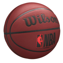 Мяч баск. WILSON NBA Forge Crimson BSKT, WTB8201XB07, р.7, PU, бутиловая камера, бордово-черный