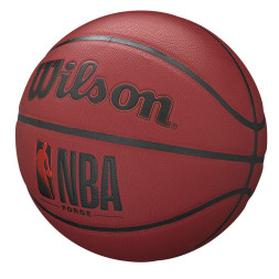 Мяч баск. WILSON NBA Forge Crimson BSKT, WTB8201XB07, р.7, PU, бутиловая камера, бордово-черный