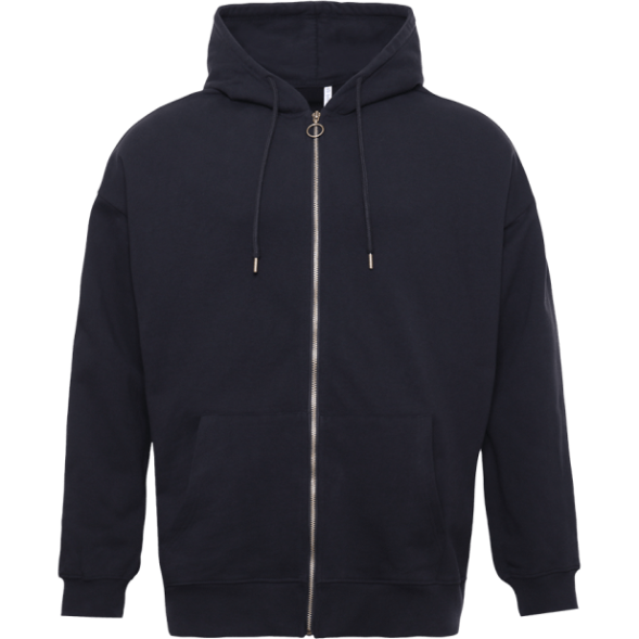 Толстовка ОNE SIZE, с капюшоном на молнии футер без начёса 350, 72