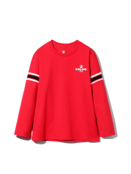Детский лонгслив KELME Girls Long Sleeve T-Shirt Red