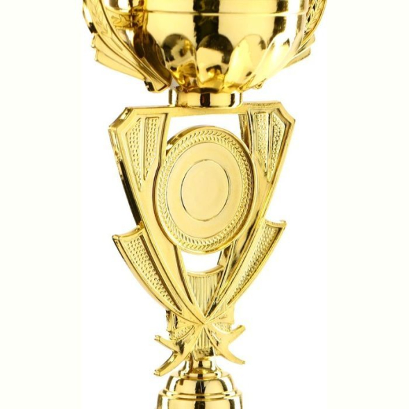 Кубок 182C, зол., подставка пластик, 21 × 10.5 × 7.5 см