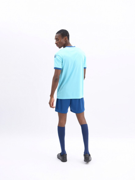 Футбольная форма KELME Short-Sleeved Football Suit (Light Blue/Dark Blue)