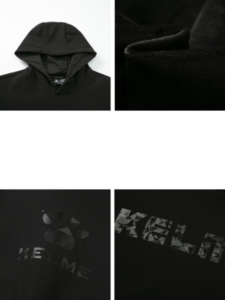 Худи KELME Fleece Hooded Sweatshirt Black