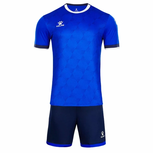 Футбольная форма KELME Short-Sleeved Football Suit (Blue/Dark Blue)