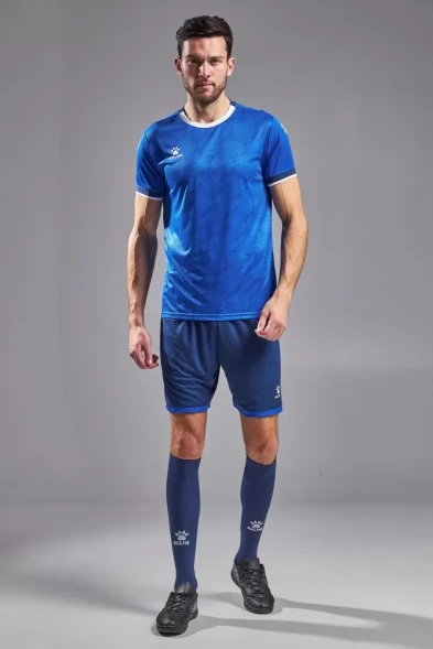 Футбольная форма KELME Short-Sleeved Football Suit (Blue/Dark Blue)