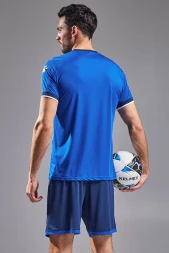 Футбольная форма KELME Short-Sleeved Football Suit (Blue/Dark Blue)