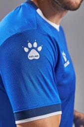 Футбольная форма KELME Short-Sleeved Football Suit (Blue/Dark Blue)