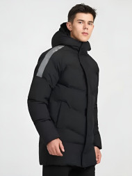 Пуховик KELME Hooded Medium Padded Jacket Black