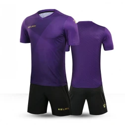 Футбольная форма KELME S/S Football Set (Light Purple/Black)
