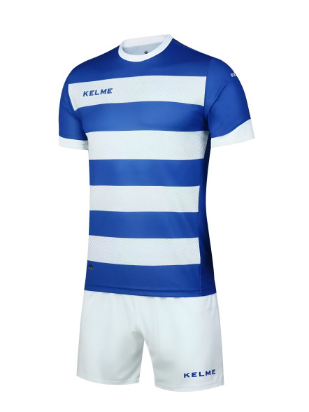 Детская футбольная форма KELME Short Sleeve Football Uniform (Blue/White)