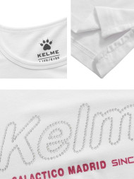 Детский лонгслив KELME Girls Long Sleeve T-Shirt White