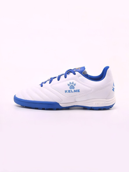 Детские шиповки KELME Kids Football Shoes (TF) (White/Blue)