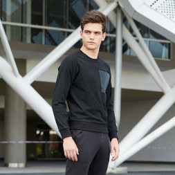 Свитшот KELME Men's Round Neck Sweater Black