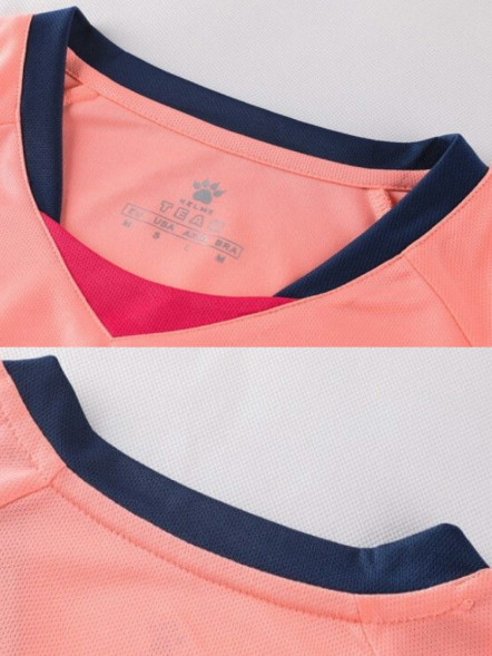 Футбольная форма KELME Short Sleeve Football Suit (Pink/Dark Blue)