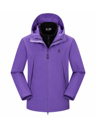 Демисезонная куртка KELME Three-in-one Woven Jacket Violet