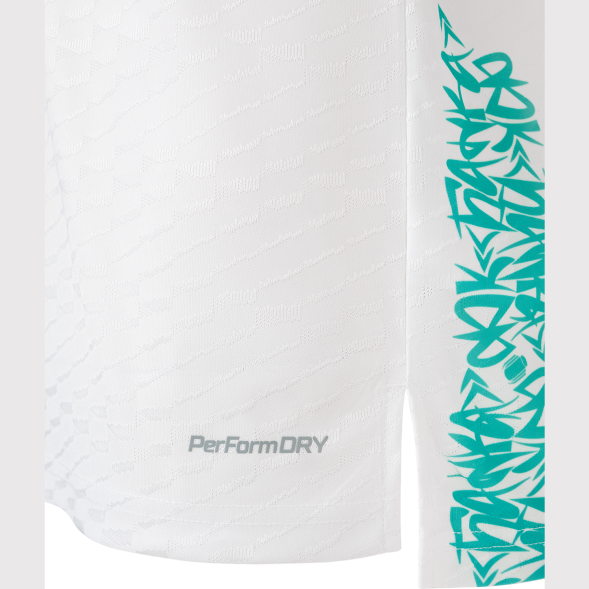 Футболка игровая JOGEL AMKAL PerFormDRY Jersey, белый/бирюзовый