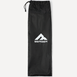 Треккинговые палки Berger Hiking Peak, 120-135 см, 4-секционные, складные, темно-серый/горчичный