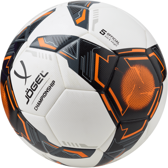 Мяч футбольный JOGEL Championship №5, белый