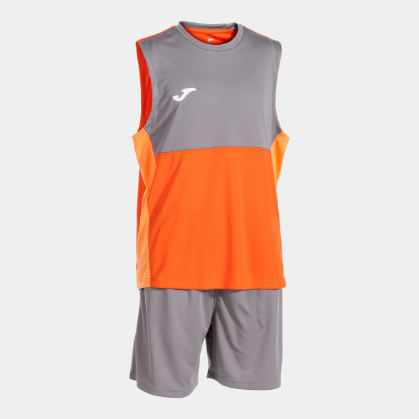 SET KIDS CAMP NARANJA GRIS