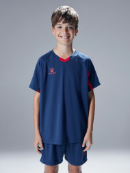 Детская футбольная форма KELME Football Suit (Dark Blue/Red)