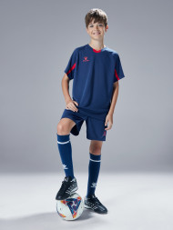 Детская футбольная форма KELME Football Suit (Dark Blue/Red)
