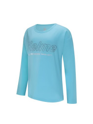 Детский лонгслив KELME Girls Long Sleeve T-Shirt Blue