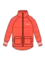 Детский пуховик KELME Girl's Down Jacket Red