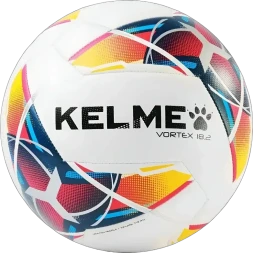 Мяч футбольный KELME Vortex 18.2 (10 Panels) (White/Orange)