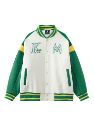 Бомбер KELME Baseball Jacket (White/Green)