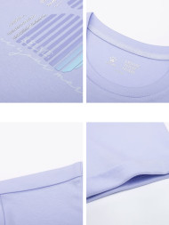 Футболка KELME Round Neck Short Sleeve T-Shirt Light Purple