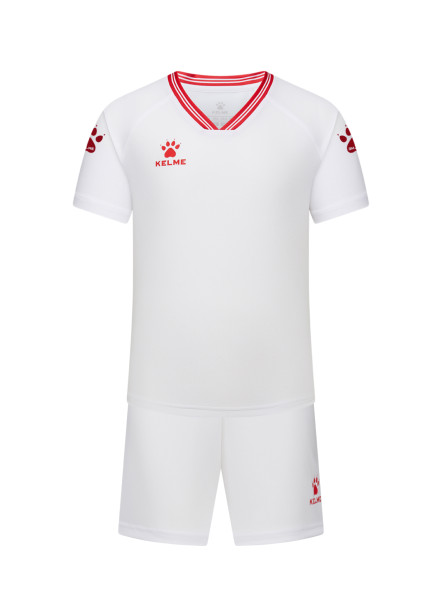 Детская футбольная форма KELME Football Uniform Set (White/Red)